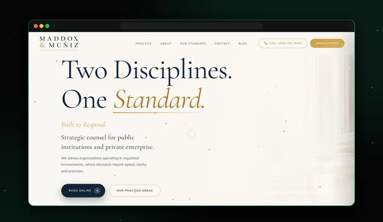 Maddox & Muniz, PLLC website